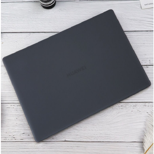 Чехол-накладка MyPads Opako для Huawei MateBook 13s из пластика защитный противоударный черный матовый