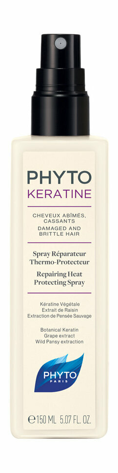 Термозащитный спрей с растительным кератином Phyto Phytokeratine Spray Reparateur Thermo Protecteur