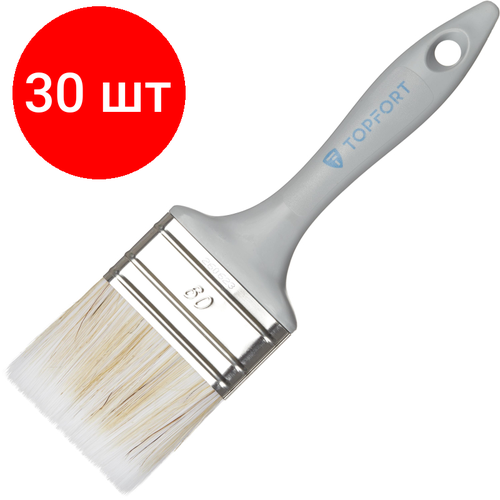 Комплект 30 штук Кисть плоская акриловая TOPFORT 60x15 6189₽