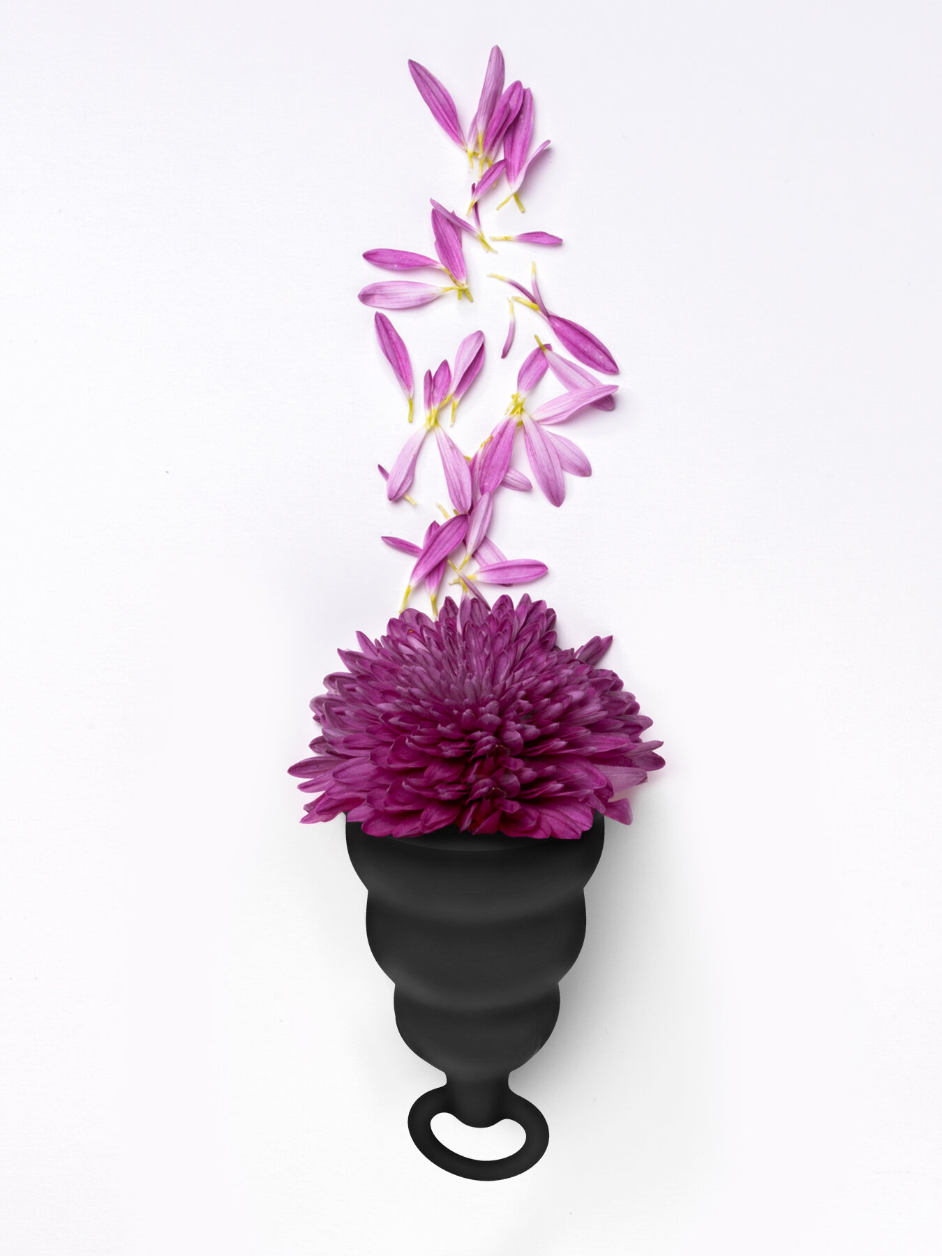 Менструальная чаша Gvibe GCup, защита от протечек, черный цвет, 10мл — фото 1