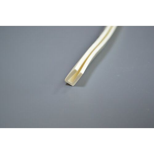 Профиль из силиконовой резины П-образный для уплотнения стекол и метала Толщина стекла 2 мм Длина 2 метра 1268₽