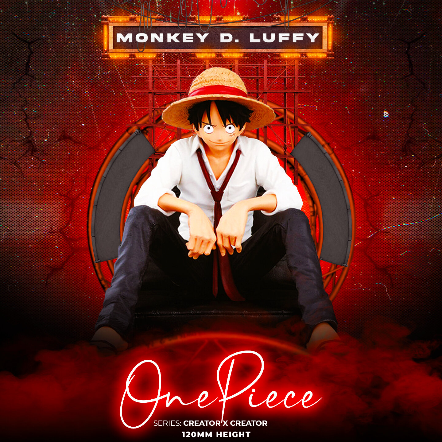 Фигурка аниме One Piece Monkey D. Luffy Creator × Creator 12 см