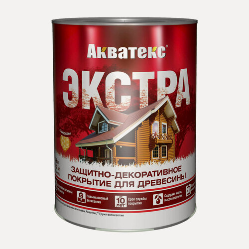Изображение товара Защитно-декоративное покрытие акватекс экстра (дуб / 0.8л.)