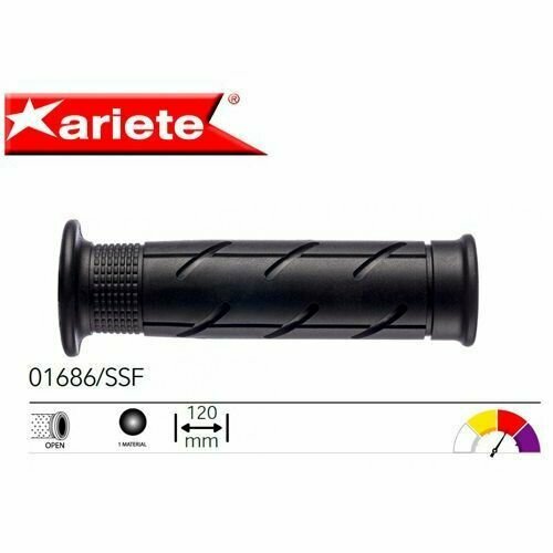 ручки руля грипсы ariete 02638 ssf для yamaha 7 8 22мм открытые черные Ручки руля (грипсы) 01686/SSF