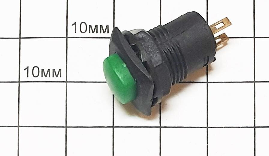 Кнопка MG-D-319 (RWD-319) Фиксация Зеленая