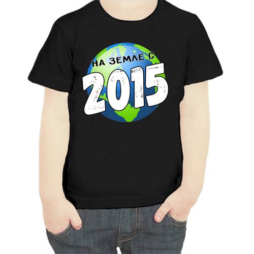 фото Футболка , размер 104, черный нет бренда