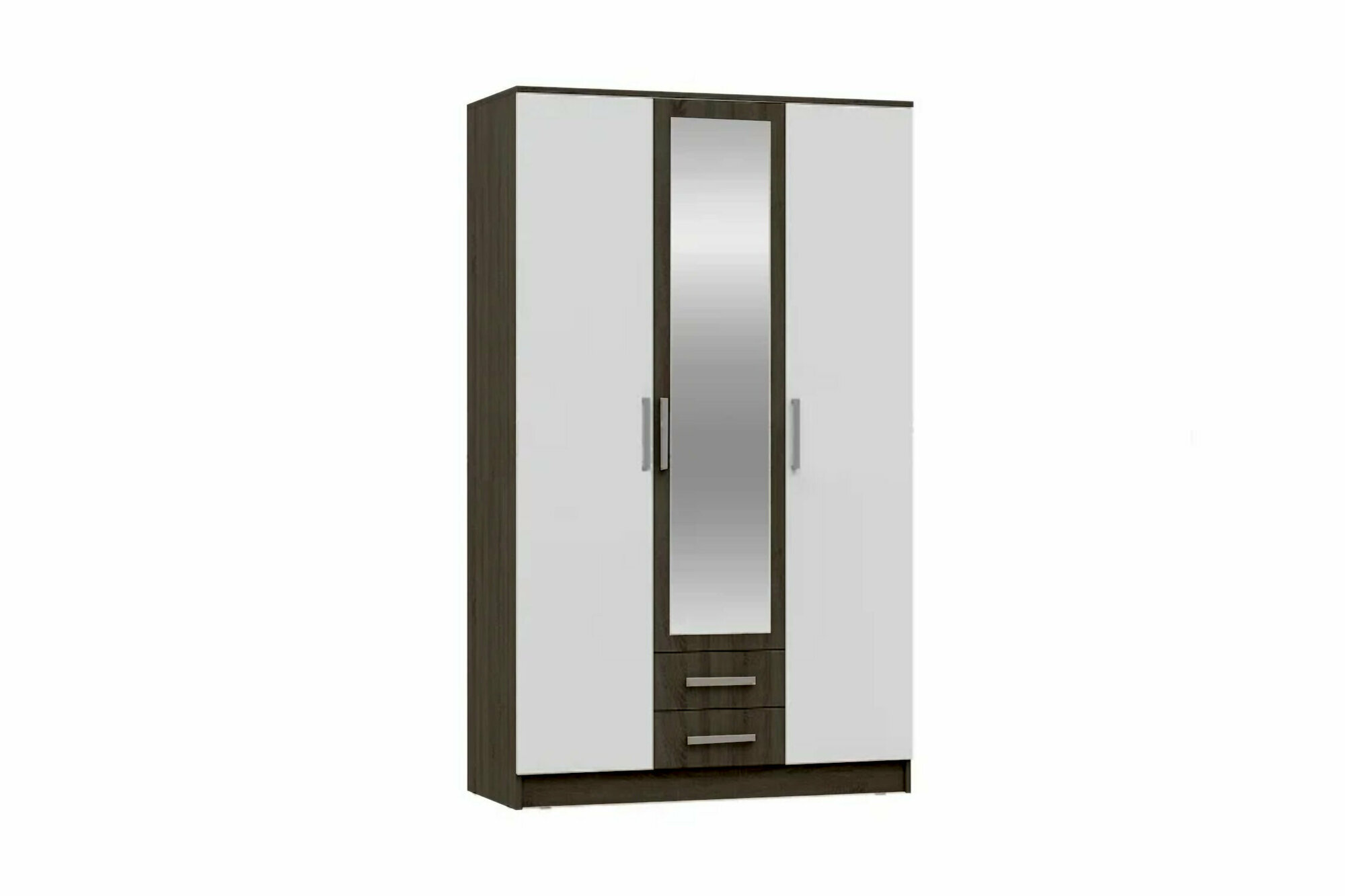 Шкаф Миф Мартина 3-дверный белый / венге 120х52х201.6 см