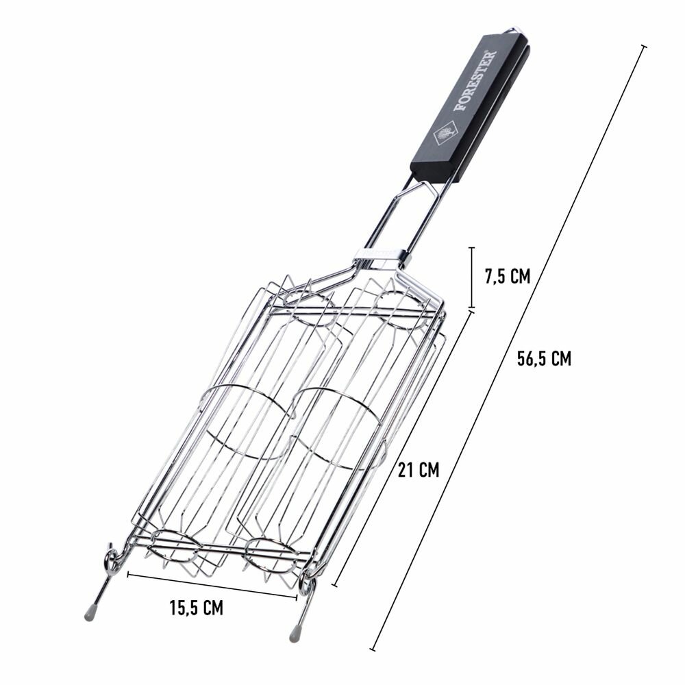 Решетка-гриль для овощей Forester 21x15,5 см - фотография № 2