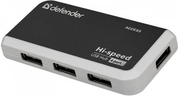 USB разветвитель универсальный DEFENDER Quadro Infix USB 2.0 (83504) — фото 1