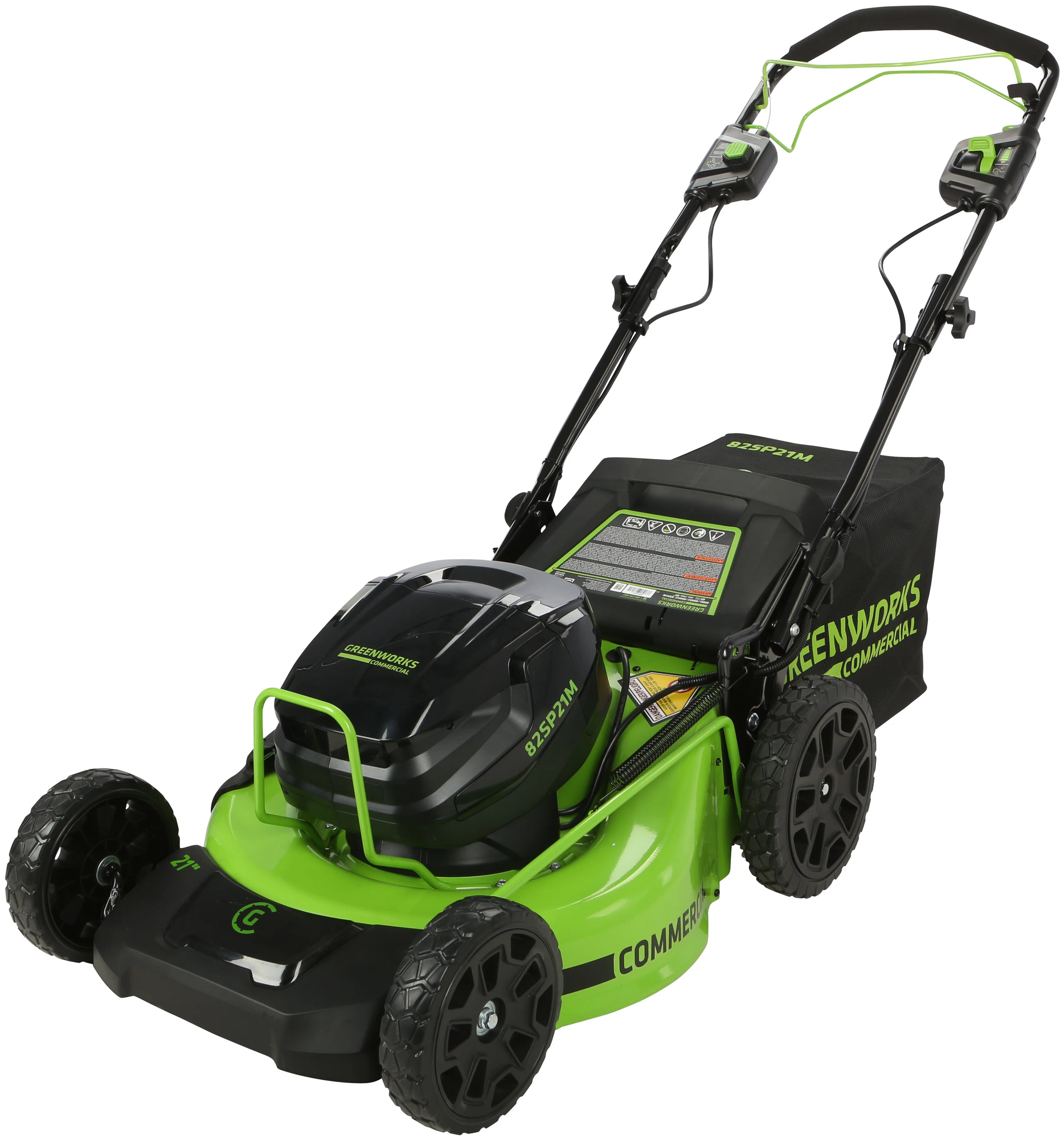 Аккумуляторная газонокосилка Greenworks GC82LM51SP2 2515907 - фотография № 2