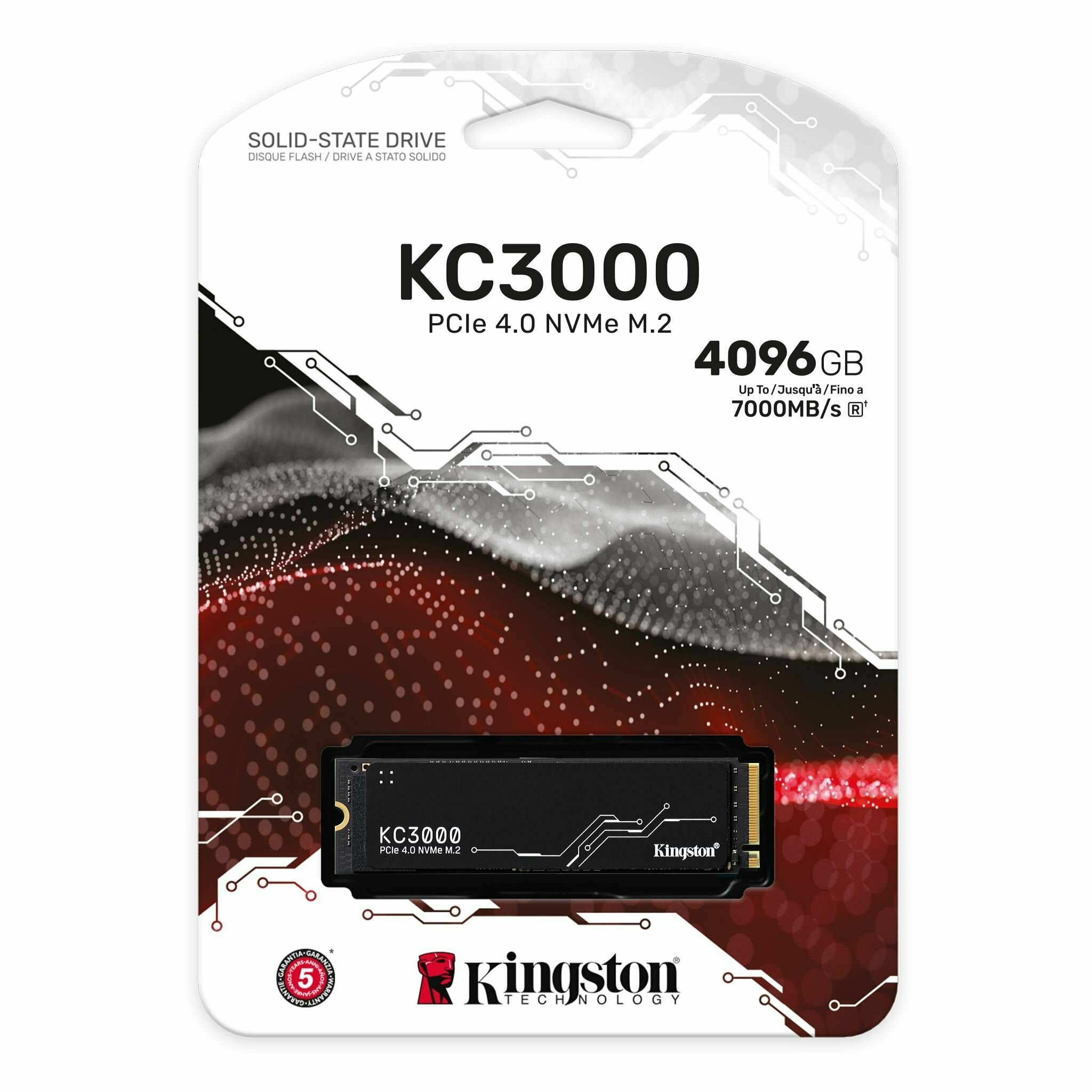 Накопитель SSD M.2 2280 Kingston KC3000 4TB PCI-E 4.0 x4 NVMe 3D TLC 7000/7000MB/s IOPS 1000K/1000K MTBF 2M 3,2 PBW graphen heatsink - фото №17