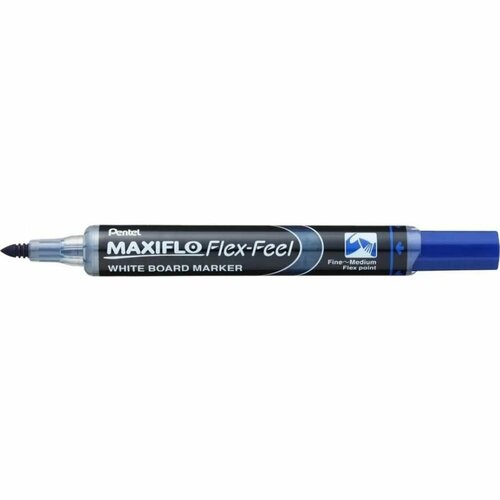 Маркер для белых досок Pentel Maxiflo Flex-Feel канцелярия pentel набор маркеров maxiflo flex feel для доски с магнитной губкой 4 шт