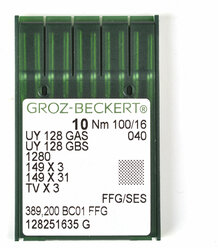 705082 Groz-Beckert Игла для ПШМ UY128GAS/UY128GBS FFG №100 уп.10 шт