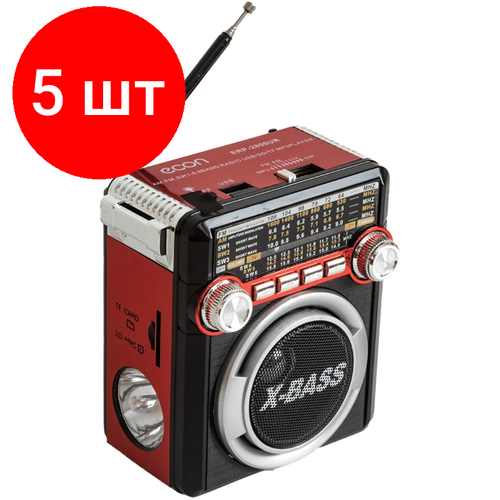 Комплект 5 штук, Радиоприемник econ ERP-2800UR, FM/USB/SD-card/AUX