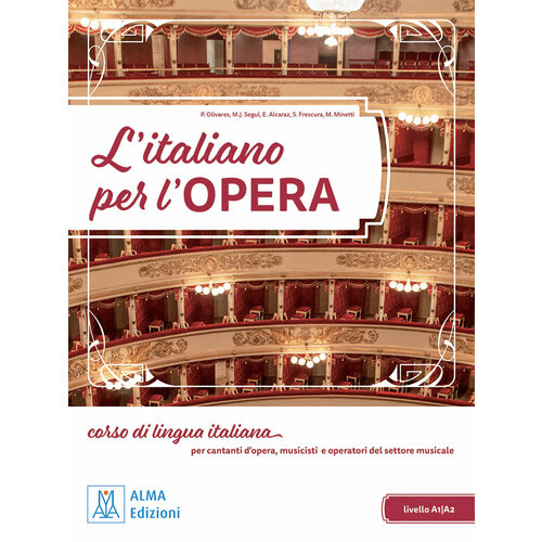 L'italiano per l'opera Libro+audio/video online, дополнительное пособие по итальянскому языку для студентов и взрослых