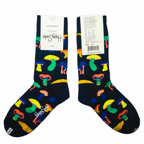 носки happy socks размер 36 40 синий Носки Happy Socks, размер 36-40, желтый, черный, зеленый