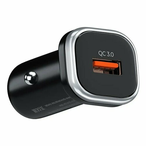 Автомобильное зарядное устройство (АЗУ) Battery Collection CC12 QC 3.0 (USB) 3 А, черный