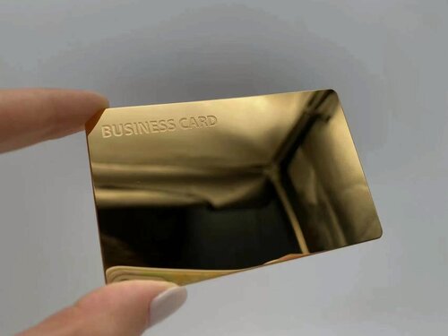 Изображение товара Умная электронная визитка на NFC-карте из металла (Gold 24K) с бесплатной виртуальной картой