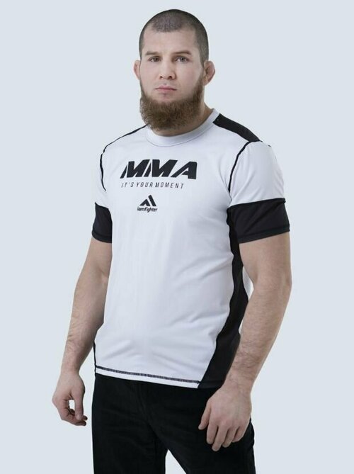 Футболка IAMFIGHTER, размер XXL, черный, белый