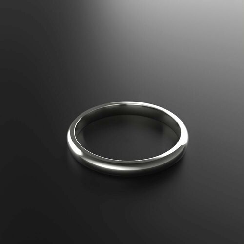 кольцо обручальное с алмазной резкой узкое позолота 18 размер Кольцо обручальное Constantine Filatov обручальное кольцо, белое золото, 585 проба, родирование, размер 19.75, белый