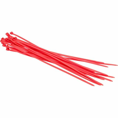 Стяжки стандартные нейлоновые КСС 5х300 красный fortisflex