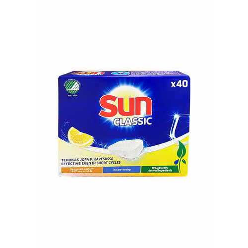 Таблетки для посудомойки Sun Classic (40 штук)