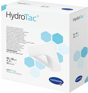 Повязка на рану HydroTac. Абсорбирующие губчатые повязки с гидрогелевым покрытием: 10х10 см, 10 шт.