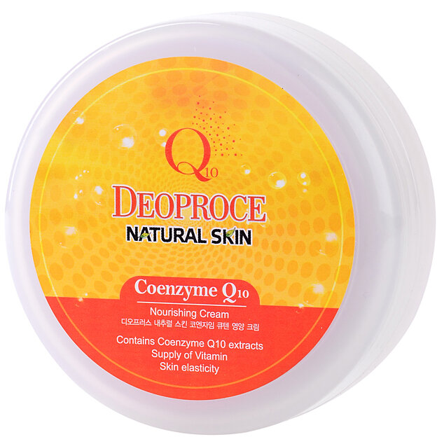 Крем для лица и тела с коэнзим q10 Deoproce Natural Skin Coenzyme Q10 Nourishing Cream
