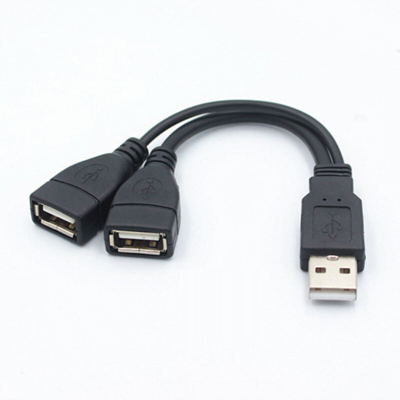 Разветвитель концентратор USB хаб (HUB) на 2 порта USB 20 (один порт только для зарядки) длина 15см