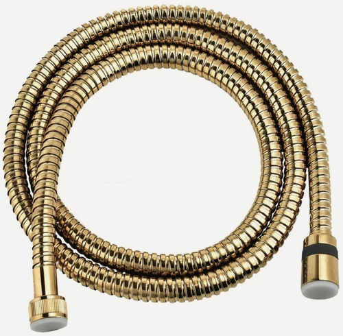 Изображение товара Шланг душевой Lemark LE8037B-Gold, 150 см, TURN-FREE нержавеющая стпль, золото