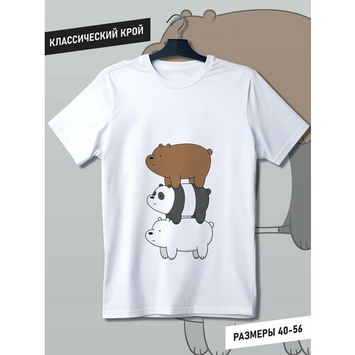 футболка вся правда о медведях we bare bears 15 34 рост 122 128 Футболка Hypnotica, размер 3XS, белый