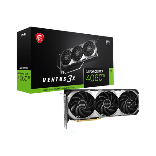 Видеокарта MSI PCI-E 40 NVIDIA GeForce RTX 4060TI 16384Mb 128 GDDR6 261018000 HDMIx1 DPx3 HDCP Ret 6613000₽