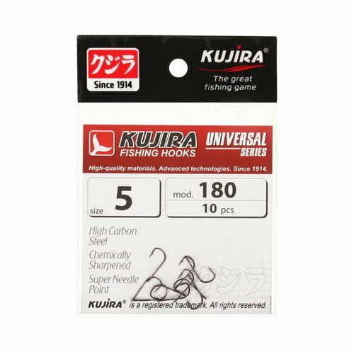 фото Крючки universal 180, цвет bn, № 5, 10 шт. kujira
