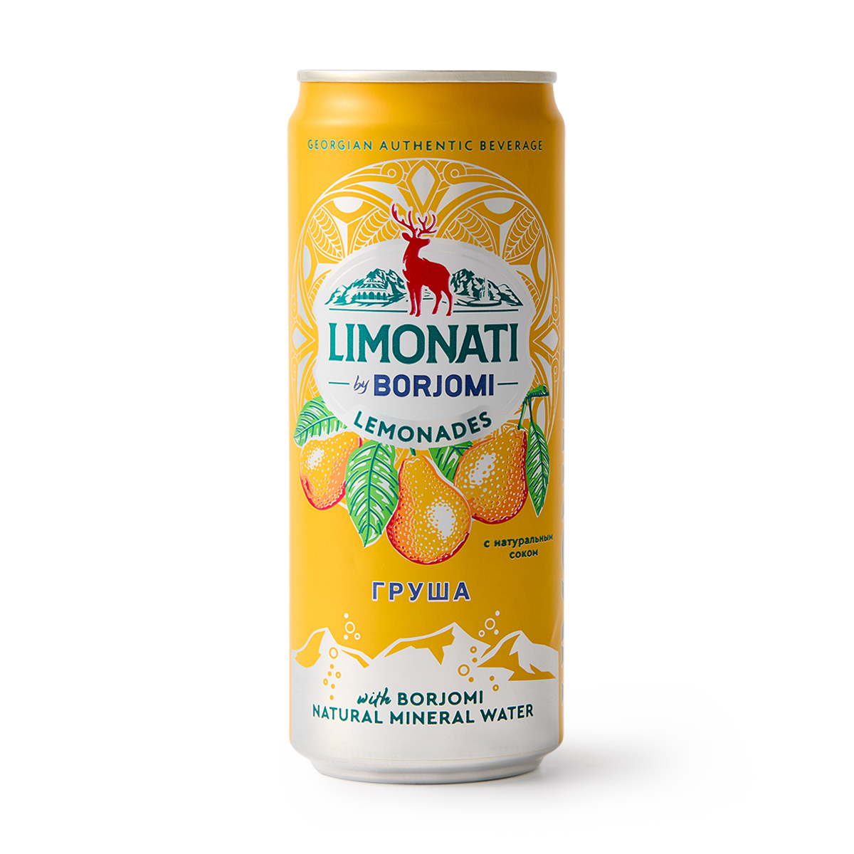 Лимонад Limonati by Borjomi груша с соком и минеральной водой