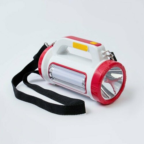 фото Фонарь кемпинговый аккумуляторный, 3+15 вт, 2000 мач, led, usb, 5 режимов, солнечная батарея 93218 нет бренда