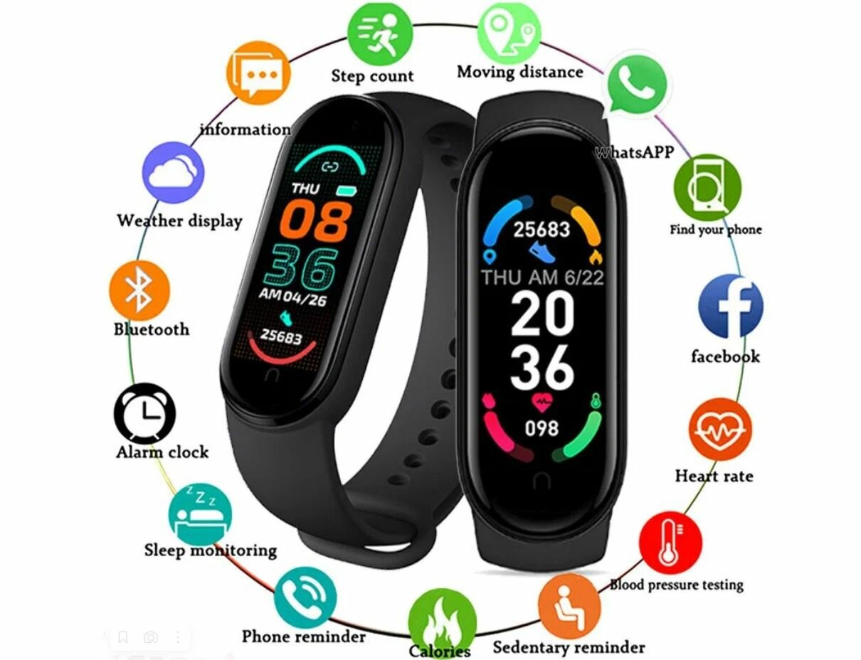 Фитнес браслет Smart Band 7 многофункциональный