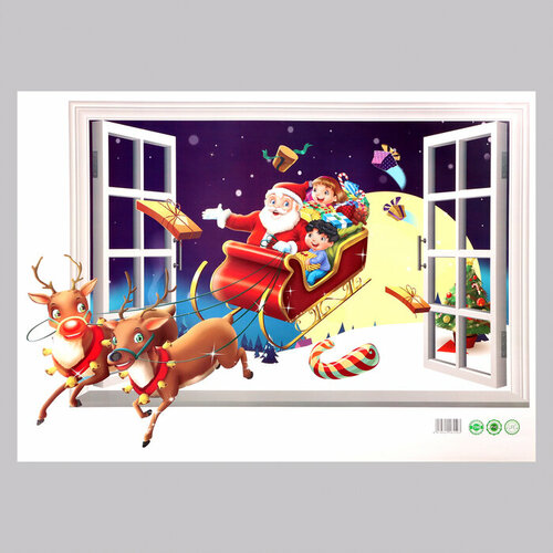 SUI Наклейка 3Д интерьерная Новый год 7050см 475₽