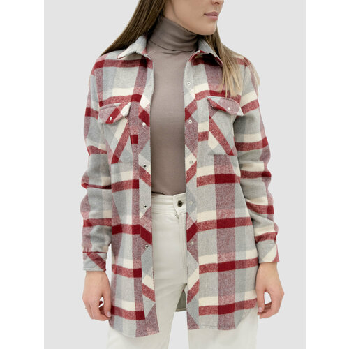 фото Рубашка reversal, размер s, красный, серый