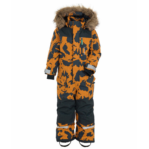 фото Комбинезон didriksons размер 90, горчичный, синий