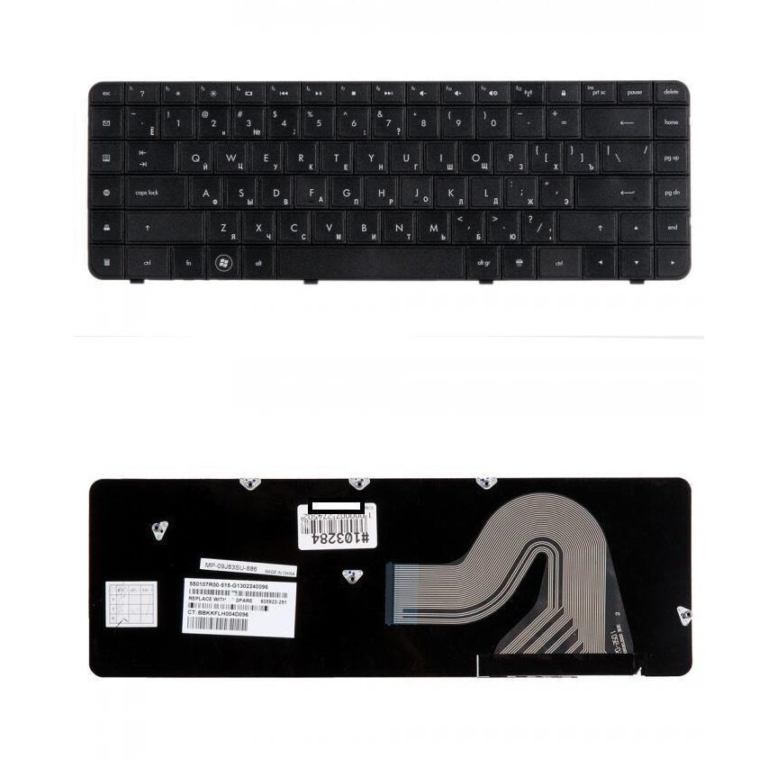 Keyboard / Клавиатура для ноутбука HP G56 G62 Compaq Presario CQ56 CQ62 черная гор. Enter ZeepDeep