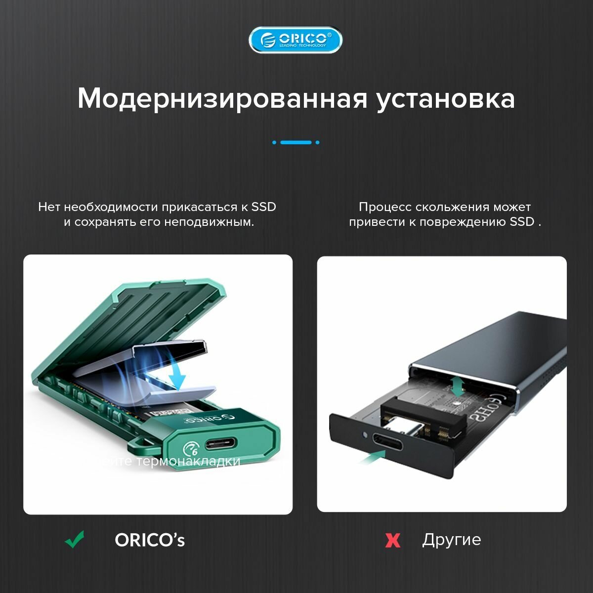 Корпус для SSD ORICO CM2C3-G2