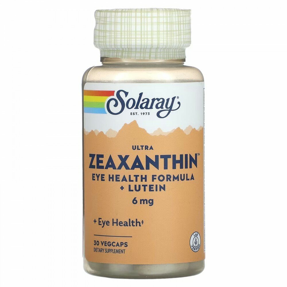 Solaray Ultra Zeaxanthin (Зеаксантин ультра) 6 мг 30 капсул