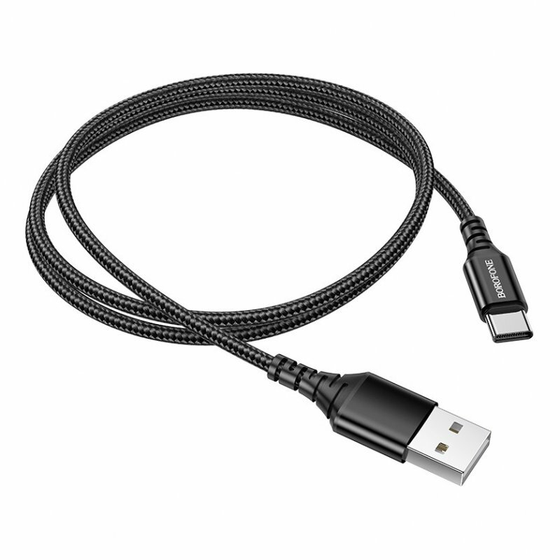 Дата-кабель универ. USB Type-C 1 м, 2,4А, черный BOROFONE BX54 TPC-1B