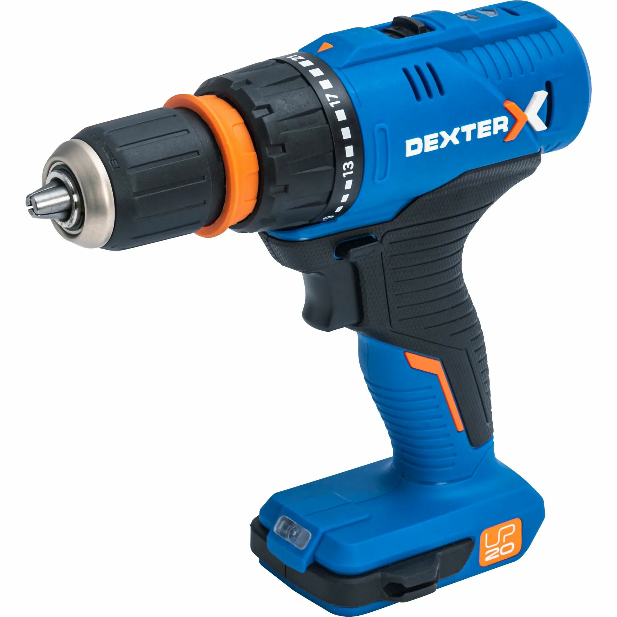 фото Дрель-шуруповерт аккумуляторная Dexter 5, 20 В Li-ion, 1x2.5 Ач
