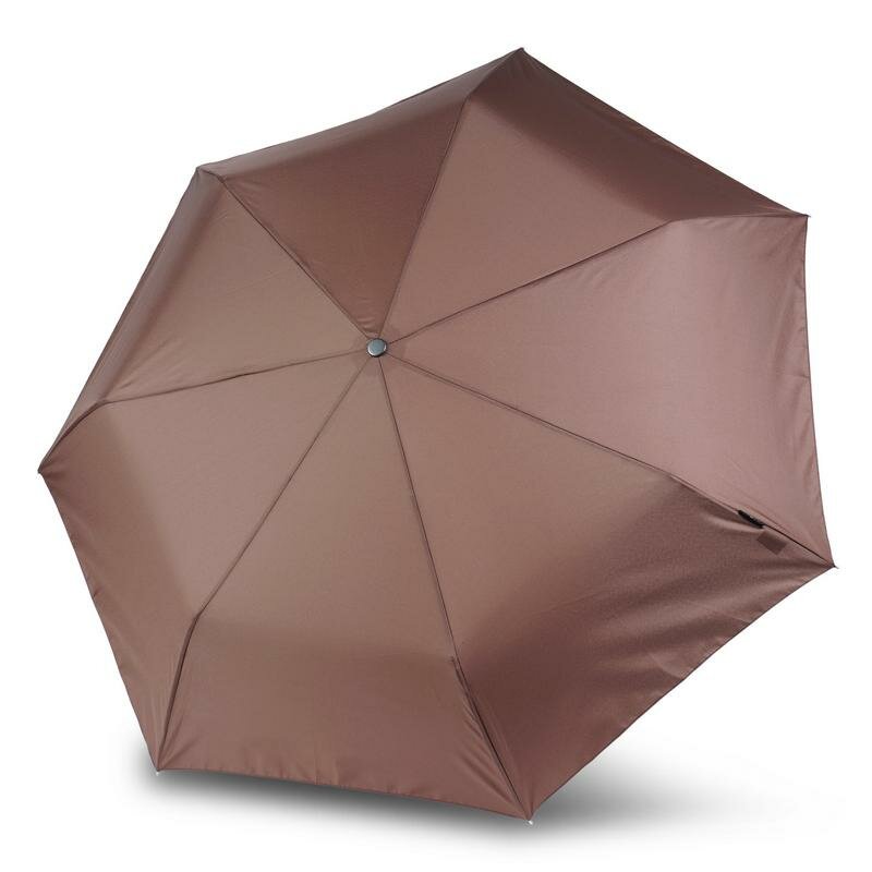 Зонт автомат складной коричневого цвета