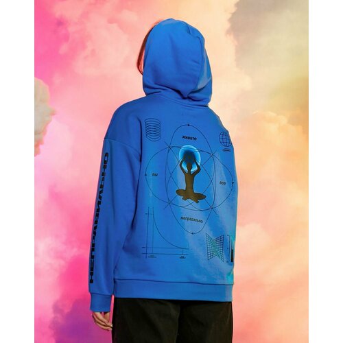 Худи Мам, купи!, размер XS, голубой