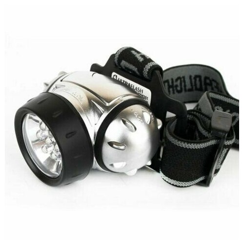 фото Фонарь налобный ultraflash 7хled, 3 режима, питание 3хааа (не в комплекте), led5351