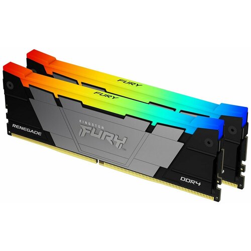 Оперативная память Kingston Fury Renegade RGB 32 ГБ 16 ГБ x 2 шт DDR4 3200 МГц DIMM CL16 KF432C16RB12AK232 1215100₽