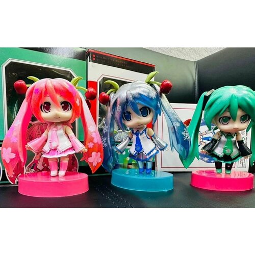 экшн фигурка аниме taito miku hatsune мику хацунэ sakura miku 18см Фигурка Хатсуне Мику / Аниме / Hatsune Miku розовая