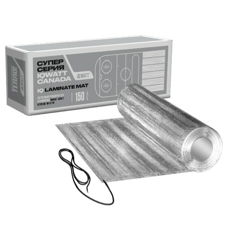 фото Тонкий самоклеящийся греющий мат IQ FLOOR MAT PRO 200 Вт/м. кв. - 3,5 м²